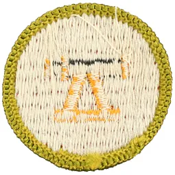 Sample Type G badge, the back of a type g badge