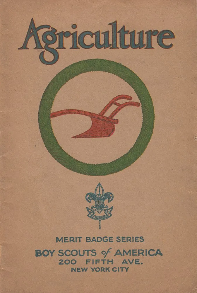 Agriculture merit badge pamphlet, Type 3A, 1925 - 1927
