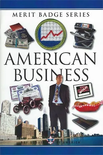 American Business merit badge pamphlet, Type 10A, 2008