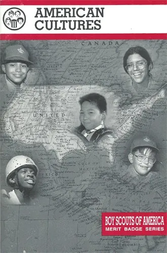 American Cultures merit badge pamphlet, Type 9B-1, 1995 - 1997