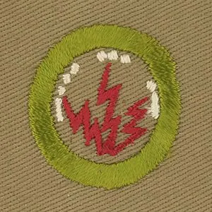 Wireless merit badge, Type A, 1919 - 1923