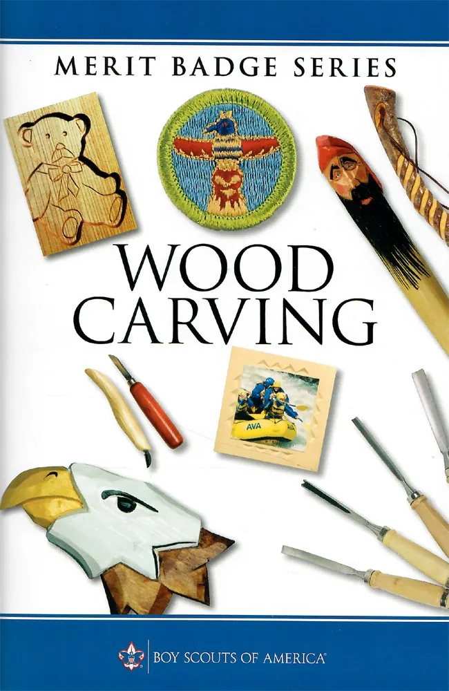Wood Carving merit badge pamphlet, Type 10C-2, 2014