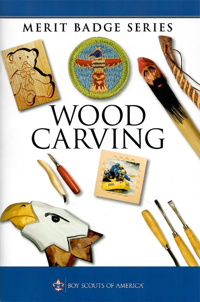 Wood Carving merit badge pamphlet, Type 10D-1A, 2016