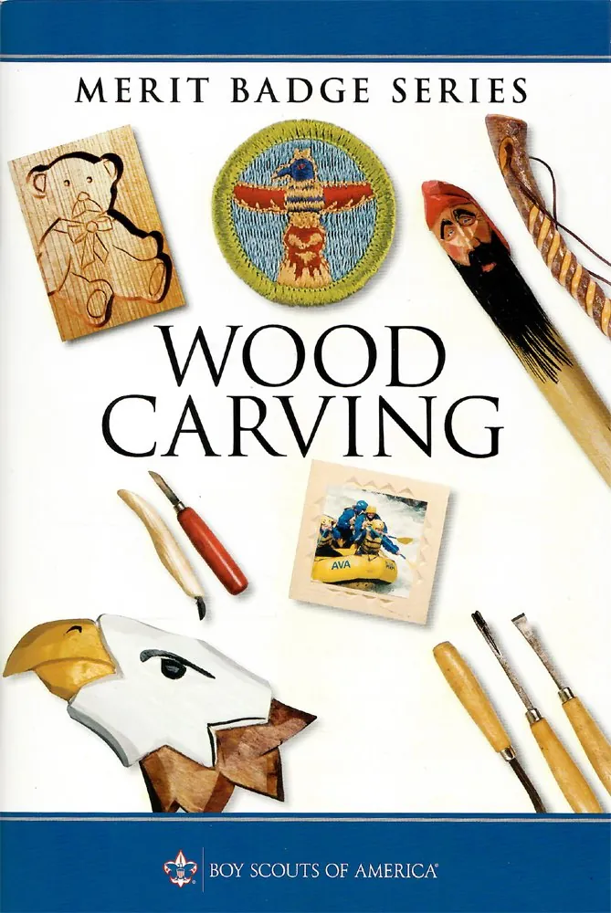 Wood Carving merit badge pamphlet, Type 10D-1B, 2019 - 2024