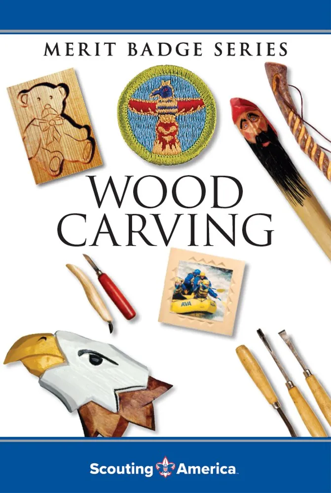 Wood Carving merit badge pamphlet, Type 11A, 2025