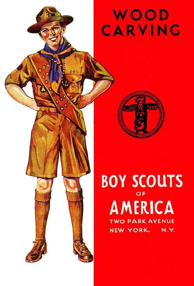 Wood Carving merit badge pamphlet, Type 4, 1942 - 1943