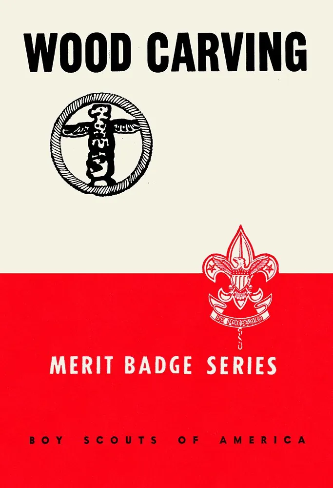 Wood Carving merit badge pamphlet, Type 5A, 1944