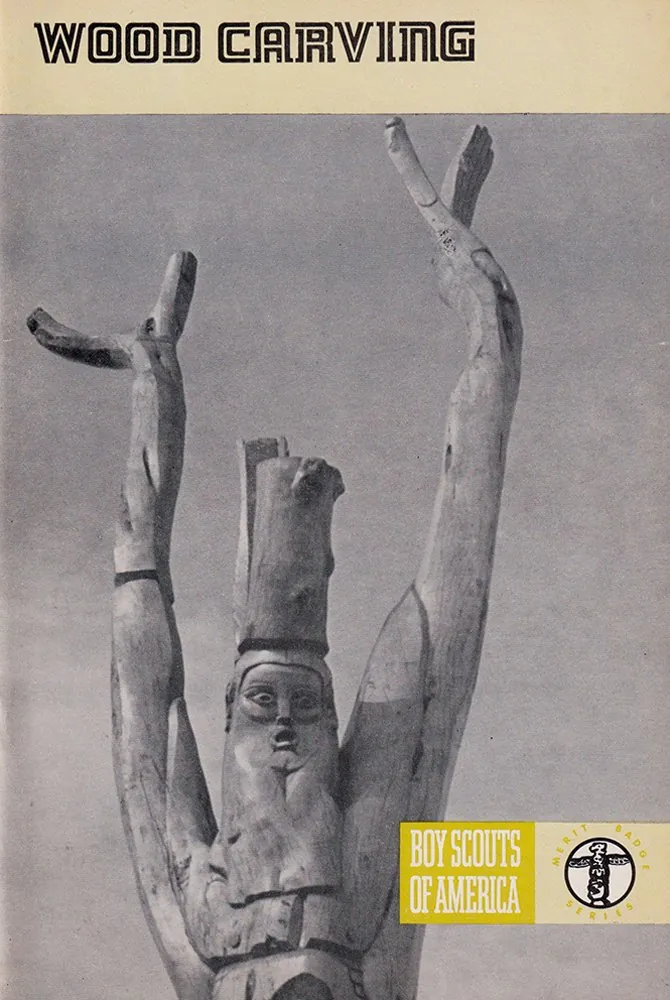 Wood Carving merit badge pamphlet, Type 8A-1, 1973 - 1975
