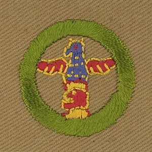 Wood Carving merit badge, Type A, 1928 - 1933