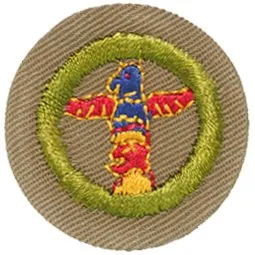 Wood Carving merit badge, Type B, 1934 - 1935