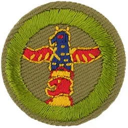 Wood Carving merit badge, Type C, 1936 - 1942