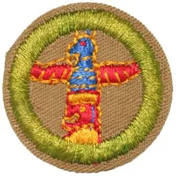 Wood Carving merit badge, Type D, 1942 - 1946
