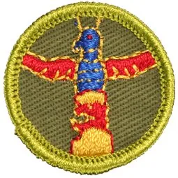 Wood Carving merit badge, Type F, 1961 - 1968