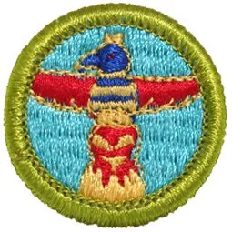 Wood Carving merit badge, Type H, 1972 - 2002