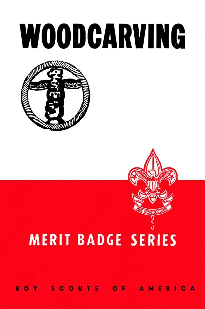 Wood Carving merit badge pamphlet, Type 5B, 1945 - 1952