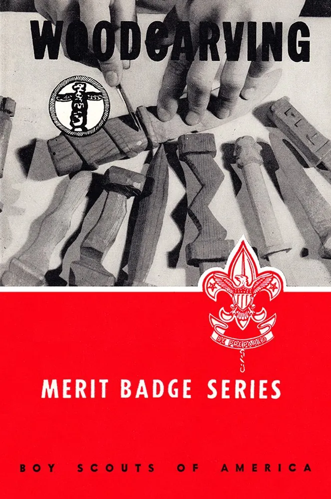 Wood Carving merit badge pamphlet, Type 6, 1953 - 1965