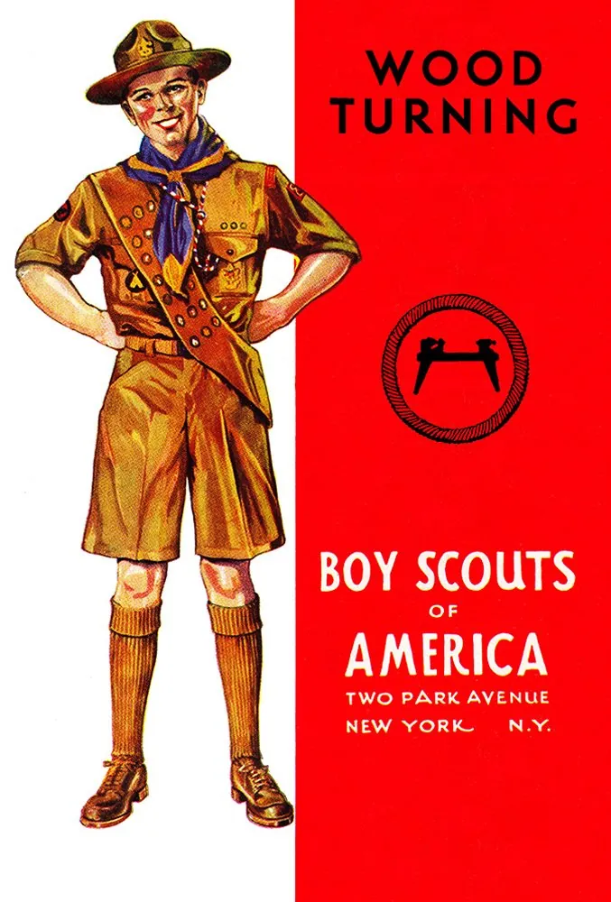 Wood Turning merit badge pamphlet, Type 4, 1940 - 1942