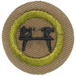 Wood Turning merit badge, Type B, 1934 - 1935