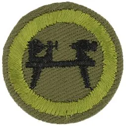 Wood Turning merit badge, Type E, 1947 - 1952