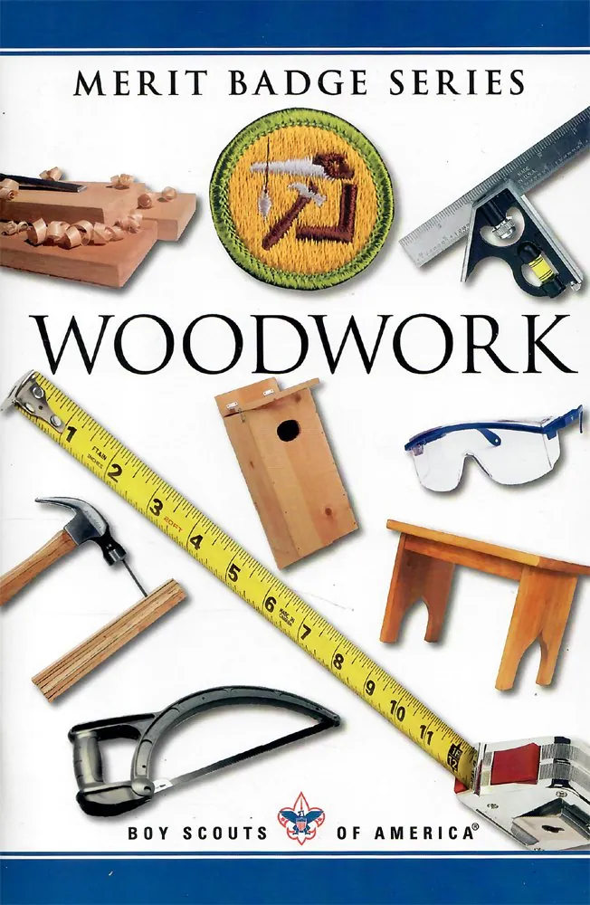 Woodwork merit badge pamphlet, Type 10A, 2008