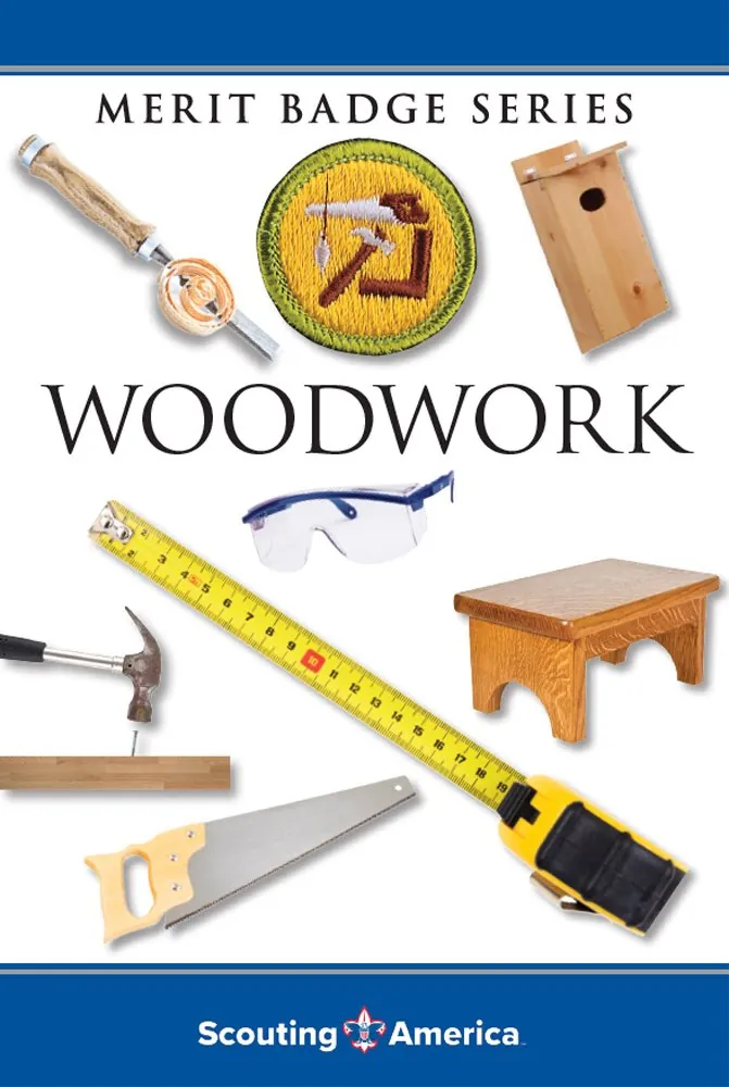 Woodwork merit badge pamphlet, Type 11A, 2024