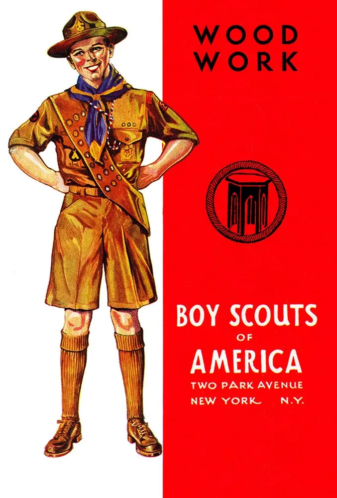 Woodwork merit badge pamphlet, Type 4, 1941 - 1943