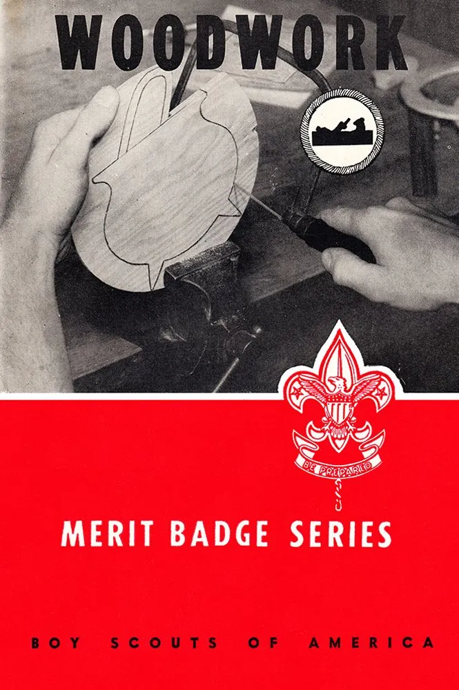 Woodwork merit badge pamphlet, Type 6, 1952 - 1966