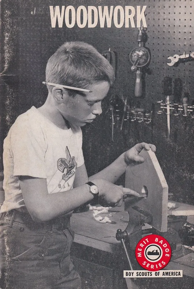 Woodwork merit badge pamphlet, Type 7A, 1966 - 1968