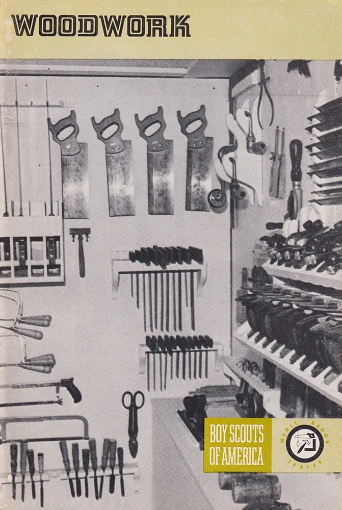 Woodwork merit badge pamphlet, Type 8A, 1973 - 1975