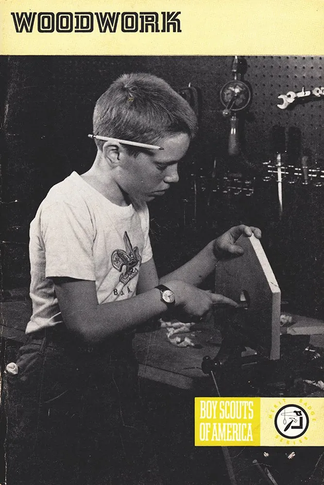 Woodwork merit badge pamphlet, Type 8B, 1977 - 1979