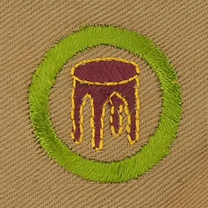 Woodwork merit badge, Type A, 1928 - 1933