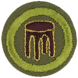 Woodwork merit badge, Type E, 1947 - 1960