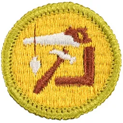 Woodwork merit badge, Type G, 1969 - 1971